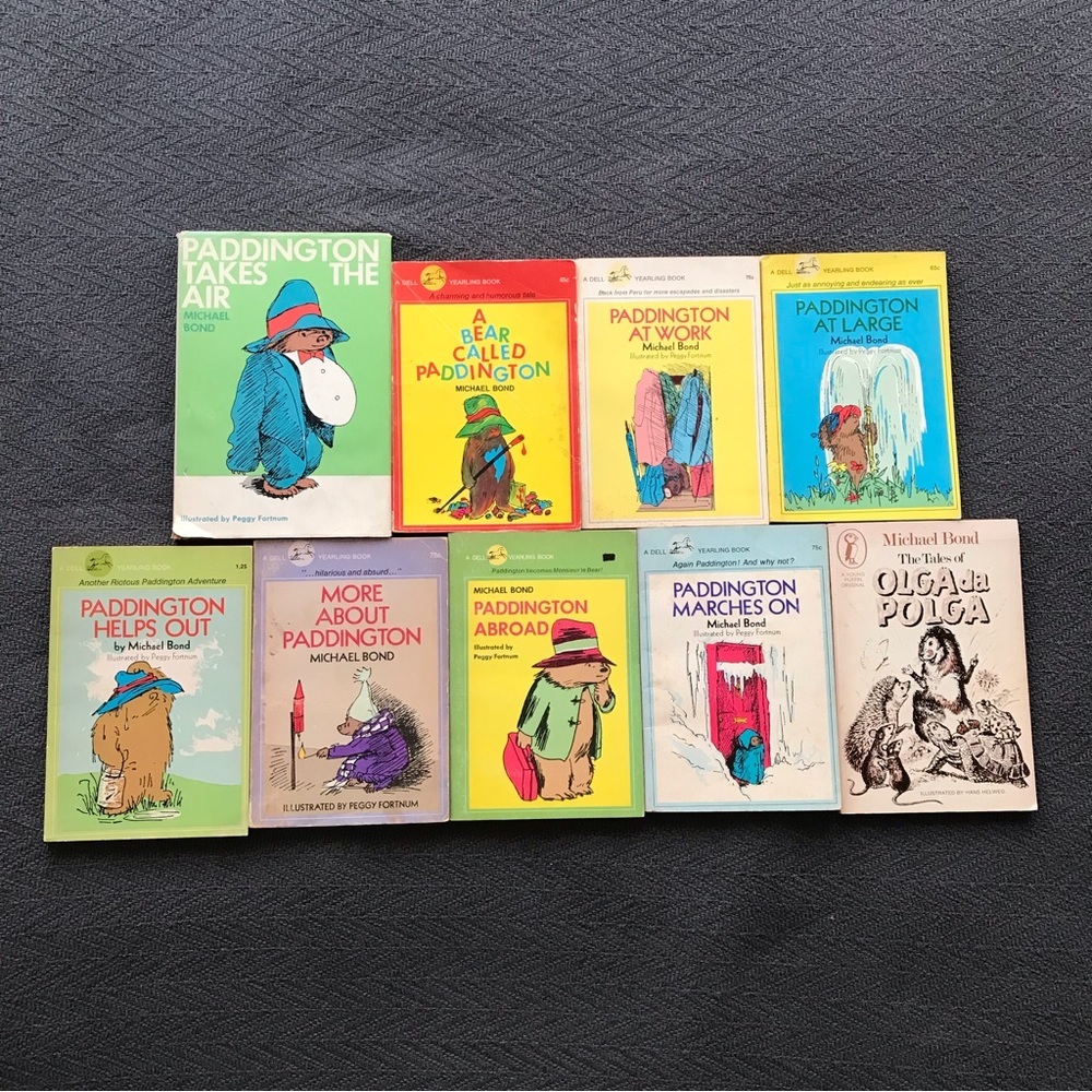 Vintage Michael Bond Paddington Bear Book Collection Olga da Polga